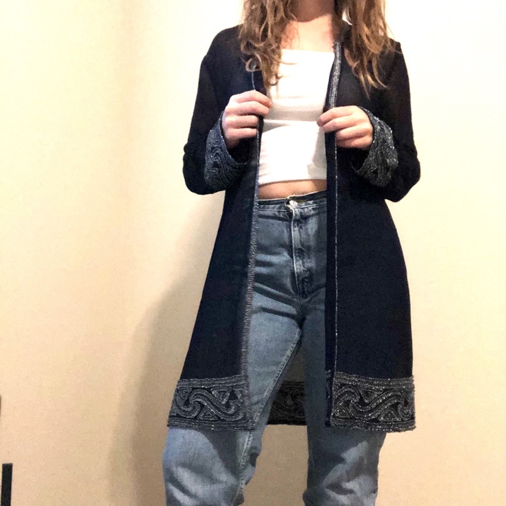 Beaded vintage duster